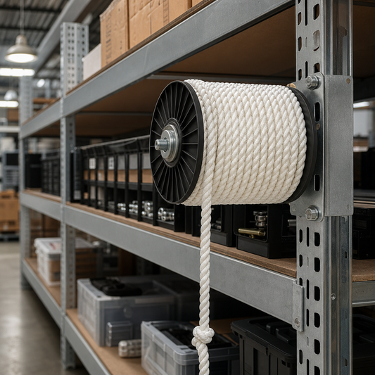 White Polypropylene Rope on Reel