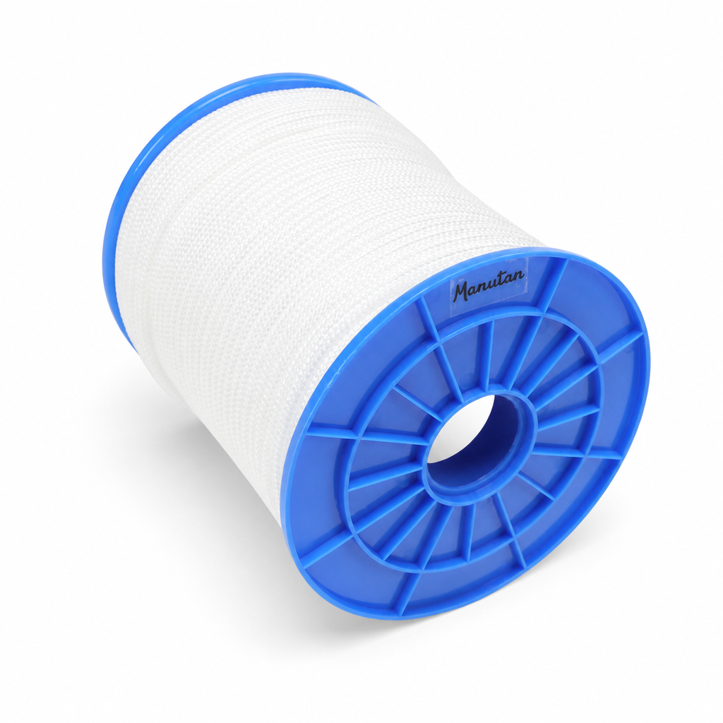 White Polypropylene Rope on Reel