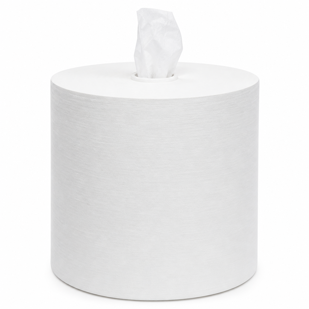 White Wiping Paper Centrefeed Roll 275m x 215mm