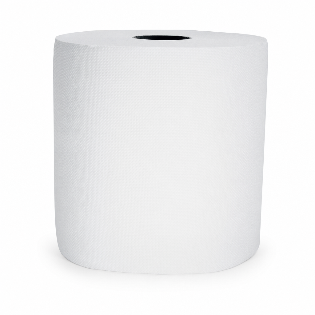 White Wiping Roll with 1500 Sheets