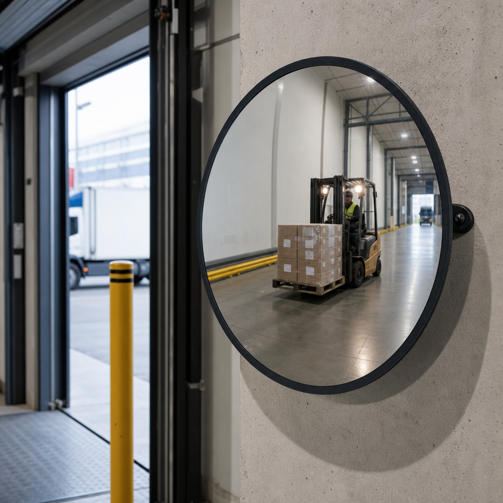 Wide Angle Security Mirror with 130° Viewing Angle