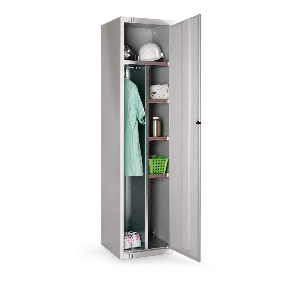 Wide Steel Combi Locker Cabinet with Anti-Bacterial Finish