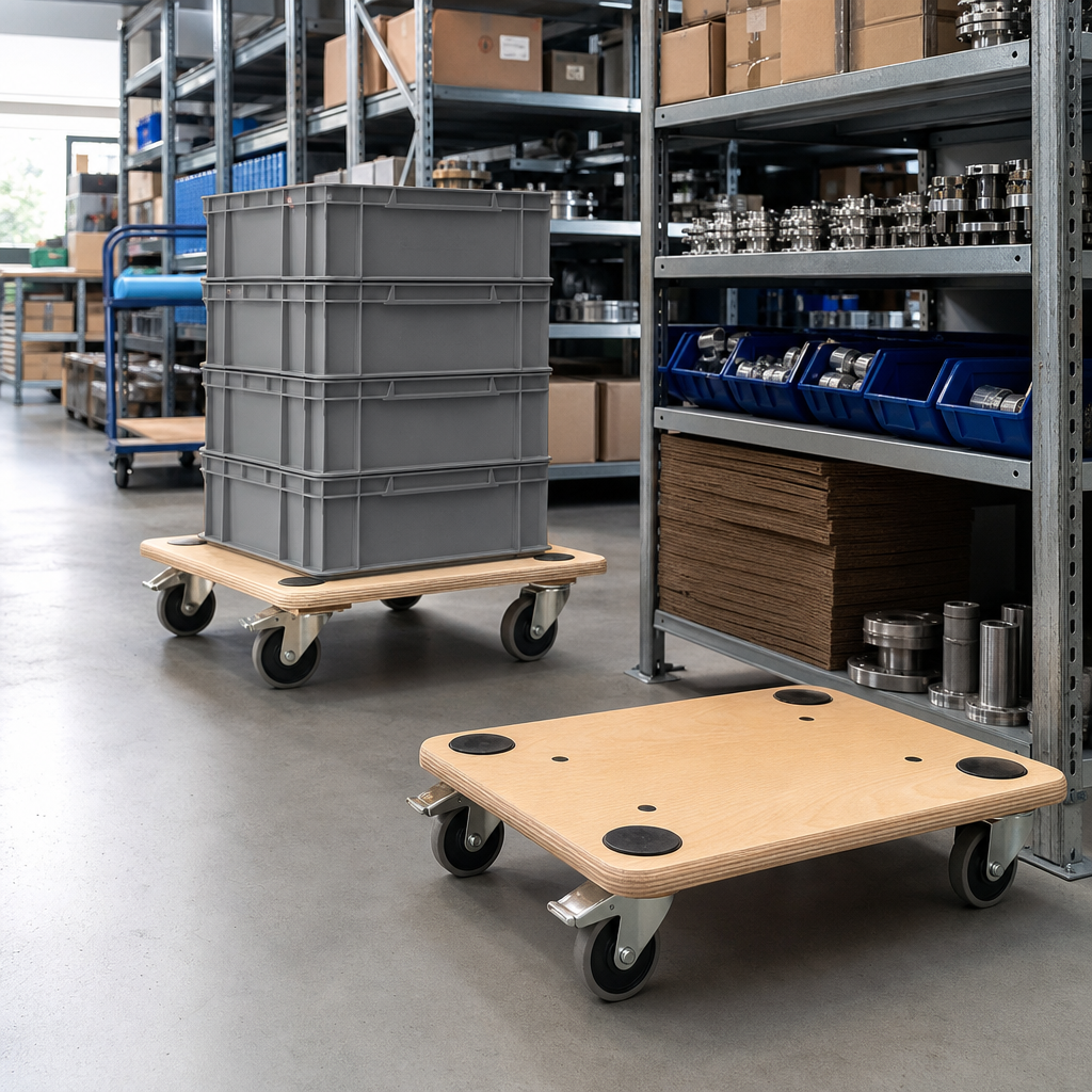 Wooden Dollies with 300 kg or 500 kg Load Capacity