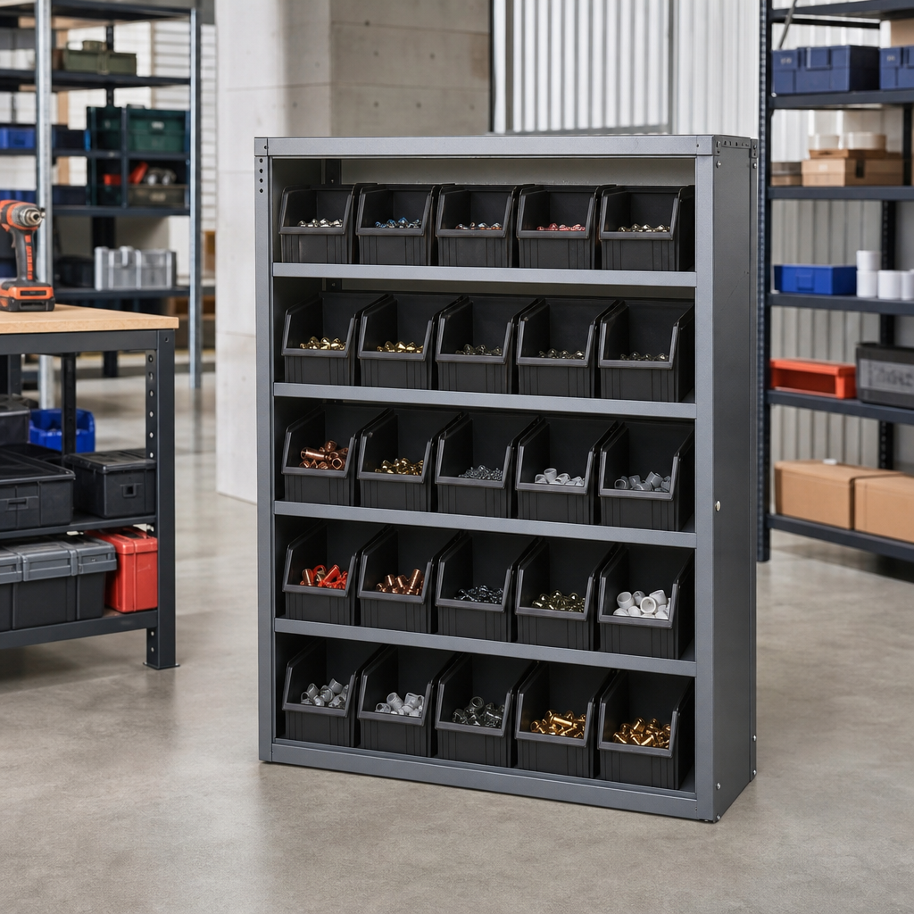 Workshop Storage Cabinet with 24 Bins 1000x800mm