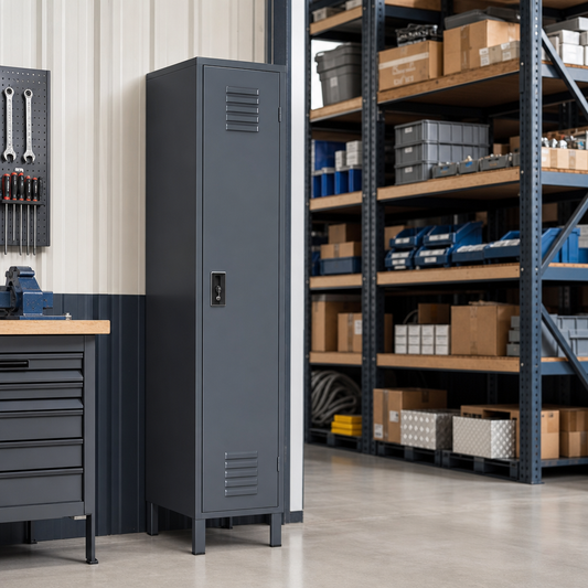 XL Single Column Steel Industrial Locker On Feet
