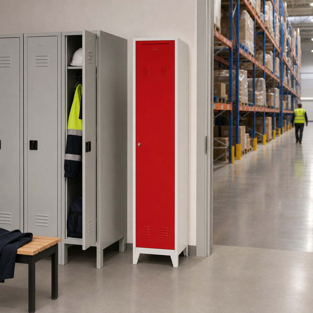 XL Single Column Steel Industrial Locker On Feet