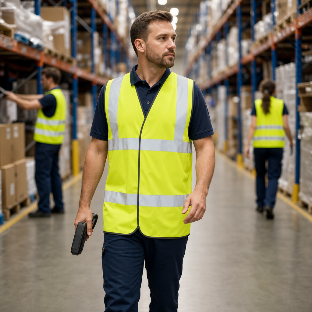 Yellow Hi Vis Safety Waistcoat