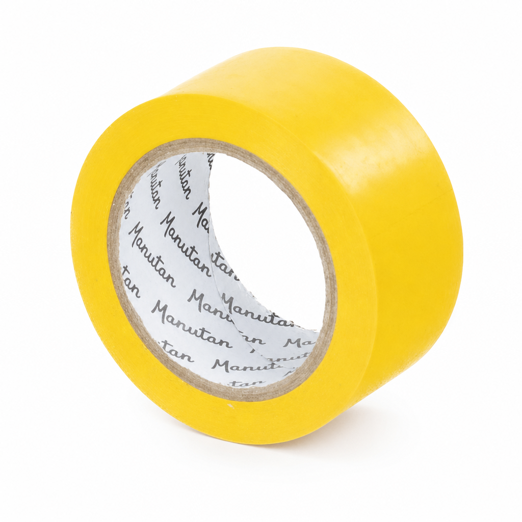 Yellow PVC Floor Marking Tape Roll 33m x 50mm