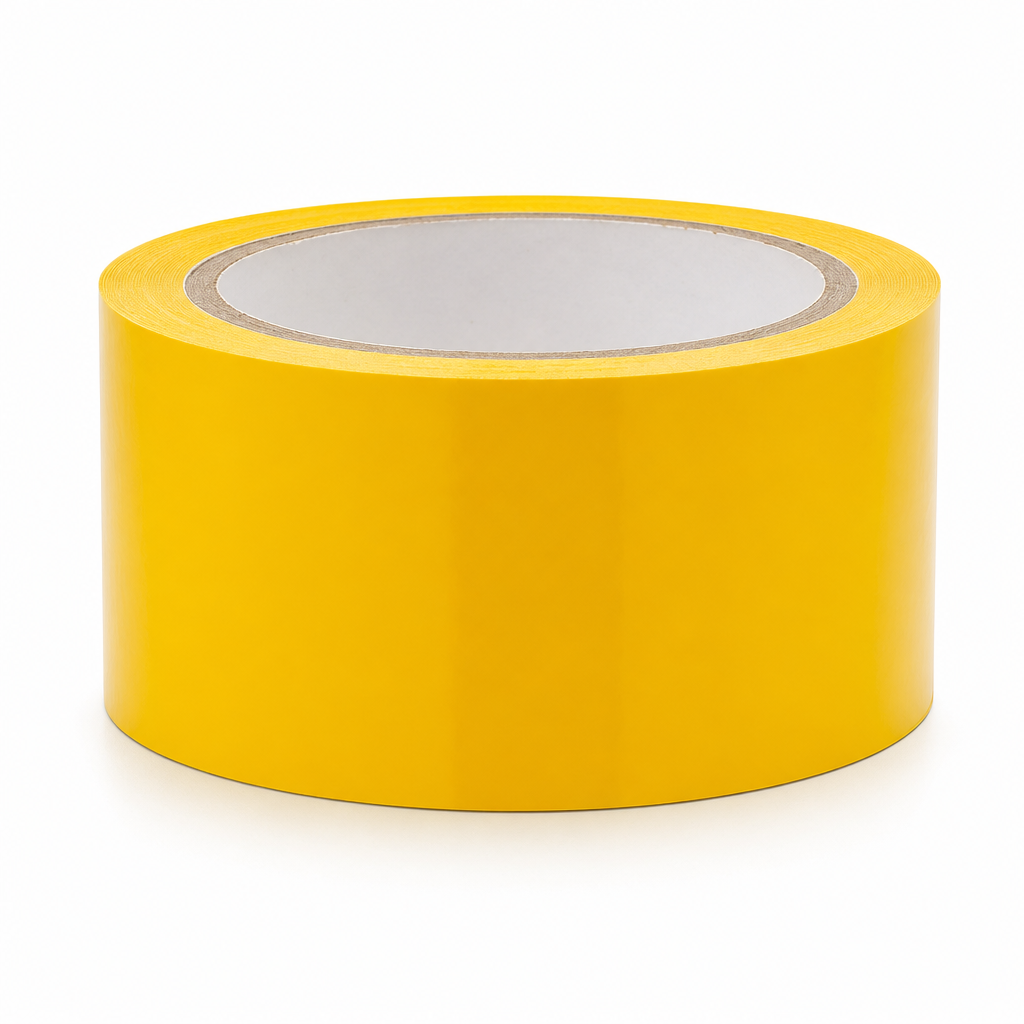 Yellow PVC Floor Marking Tape Roll 33m x 50mm