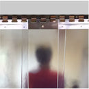 Gray Hook On Frosted PVC Curtain Strips Linear Metre