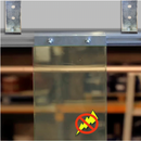 Dark Slate Gray Twin Track Anti-Static PVC Curtain Strips Twin track PVC curtain strips Linear Metre