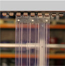 Dark Olive Green Hook On Ribbed PVC Curtain Strips Linear Metre