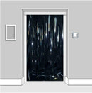 Light Gray Solid Black Coloured Curtains (QuickMount)