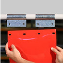 Chocolate Swivel Hinge Solid Colour PVC Curtain Strips (400mm wide / 60% overlap) Linear Metre