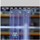 Dark Slate Gray Hook On Polar Ribbed PVC Curtain Strips Linear Metre