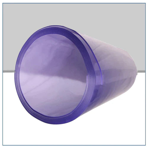 Gray 1400mm Wide Clear PVC Sheet - Sold Per Linear Metre