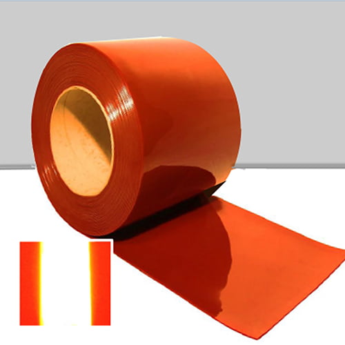 Light Gray Anti-UV / Welding Red PVC Rolls (50m)
