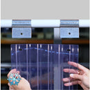 Dark Slate Gray Swivel Hinge Polar Rib PVC Curtain Strips (300mm wide / 56% overlap) Linear Metre