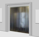 Gray Frosted PVC Strip Curtains (Hook-on)