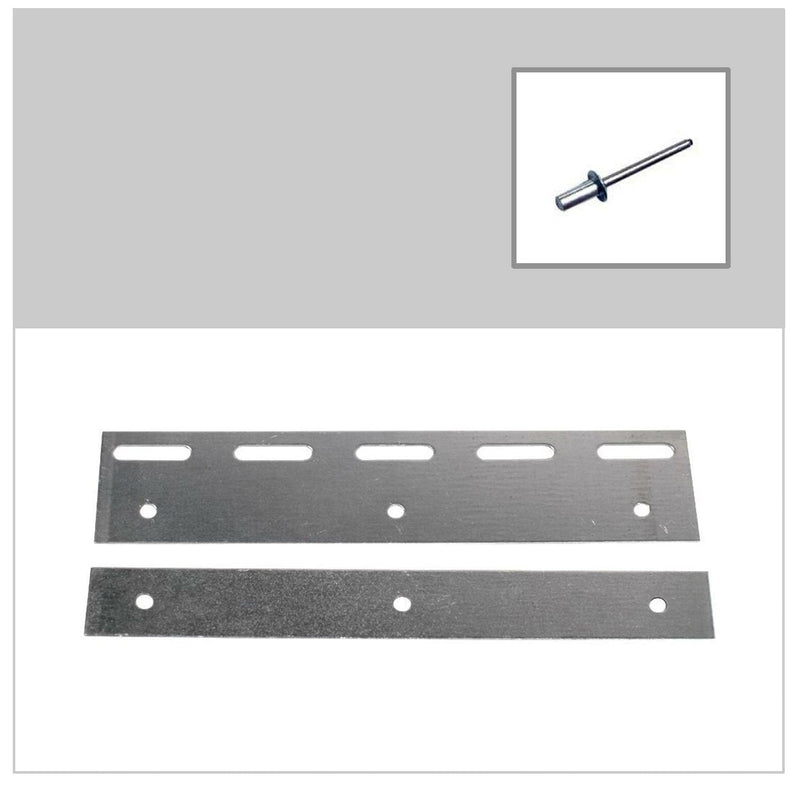 Gray Galvanised Steel Hook On Plate Sets