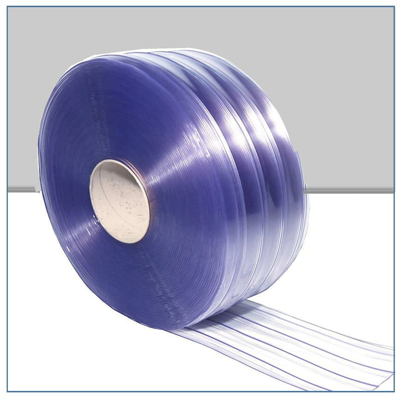Dark Slate Blue Ribbed PVC Rolls (50m)