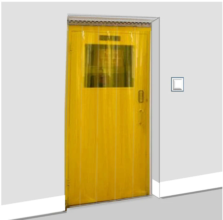 Dark Goldenrod Transparent Yellow Coloured Curtains (QuickMount)