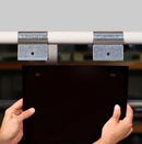 Gray Swivel Hinge Solid Colour PVC Curtain Strips (300mm wide / 56% overlap) Linear Metre