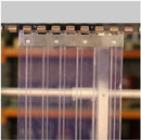 Dim Gray Hook On Ribbed PVC Curtain Strips Linear Metre