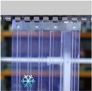 Slate Gray Hook On Polar Ribbed PVC Curtain Strips Linear Metre