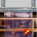 Dim Gray Twin Track Anti-Static PVC Curtain Strips Twin track PVC curtain strips Linear Metre