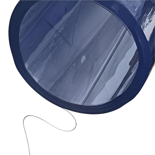 Dark Slate Blue UV Resistant PVC Curtain Sheet Clear PVC Plastic Sheeting For Outdoor Use